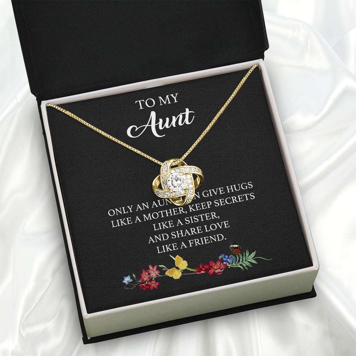 Aunt Necklace: Gift of Love and Appreciation from Niece or Nephew - Larvincy