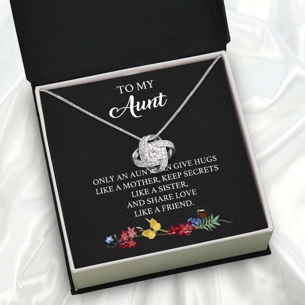 Aunt Necklace: Gift of Love and Appreciation from Niece or Nephew - Larvincy