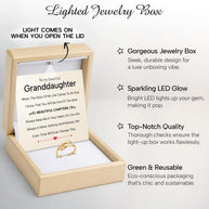 To My Granddaughter With Heartfelt Message - Engraved Hug Ring For Granddaughter -  Beautiful Chapters