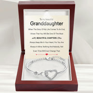 To My Granddaughter Bracelet With Message Card - Beautiful Chapters