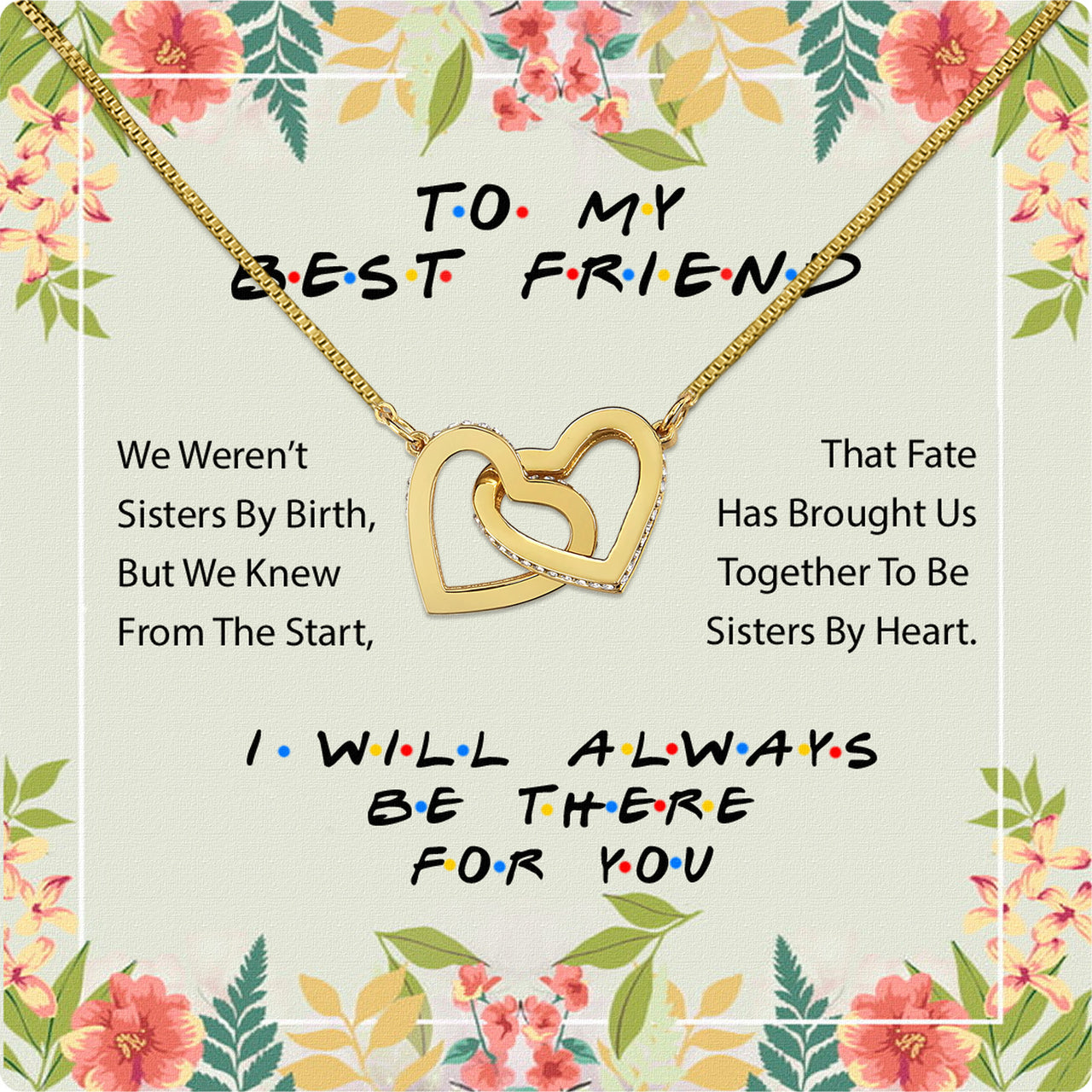 Best Friend Necklace - A Heartfelt Gift for Your Forever Friend - Larvincy