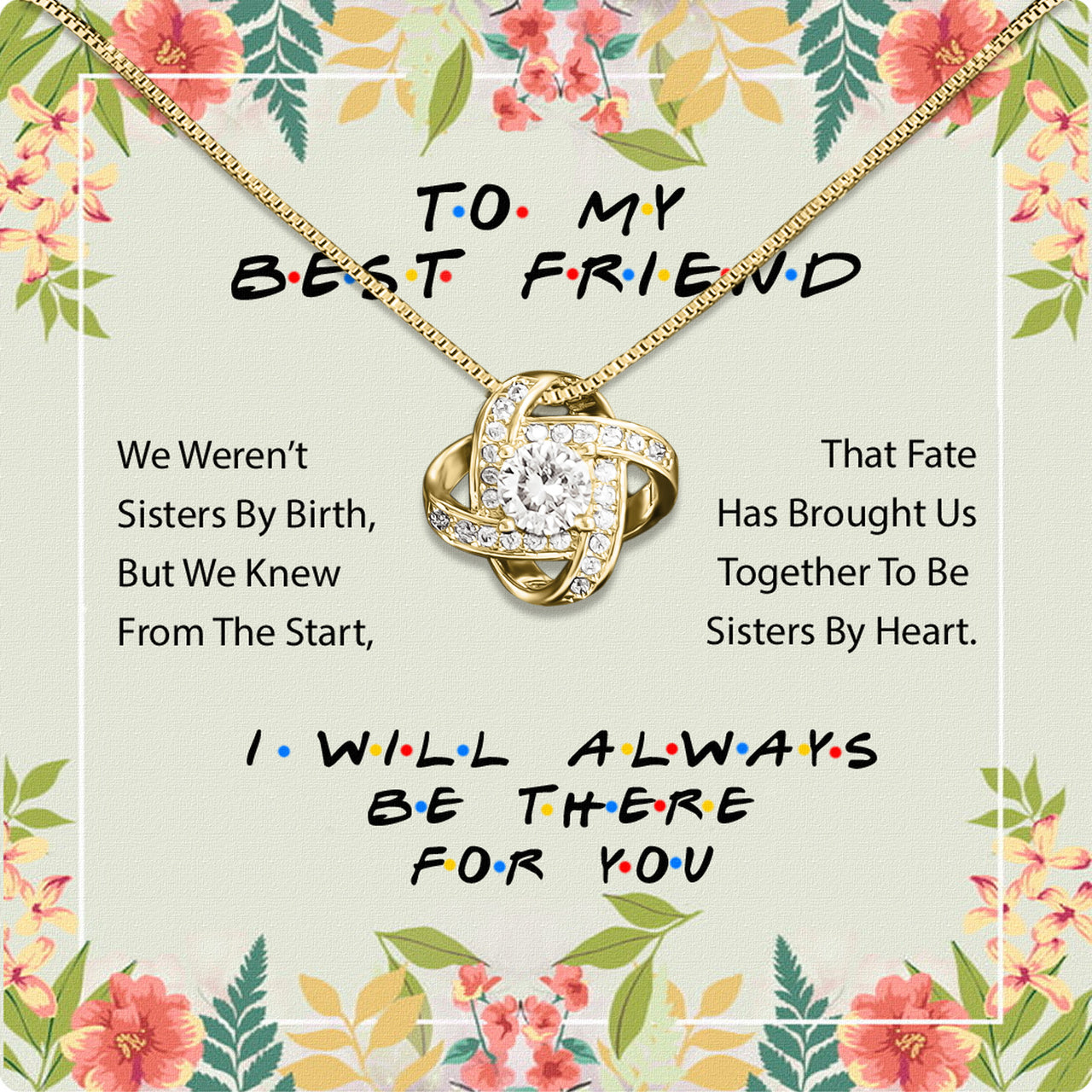 Best Friend Necklace - A Heartfelt Gift for Your Forever Friend - Larvincy