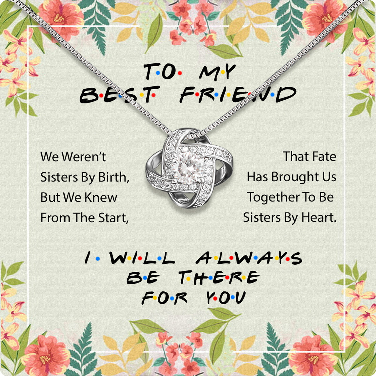 Best Friend Necklace - A Heartfelt Gift for Your Forever Friend - Larvincy