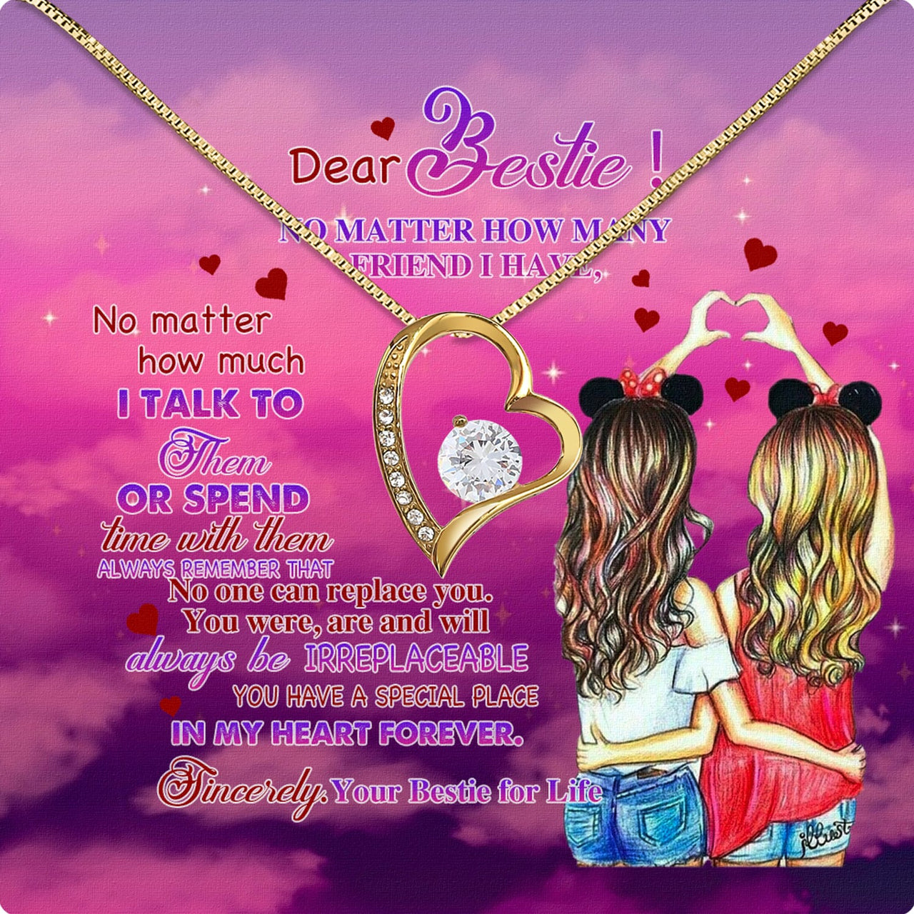 Best Friend Necklace - A Heartfelt Gift for Your Forever Friend - Larvincy