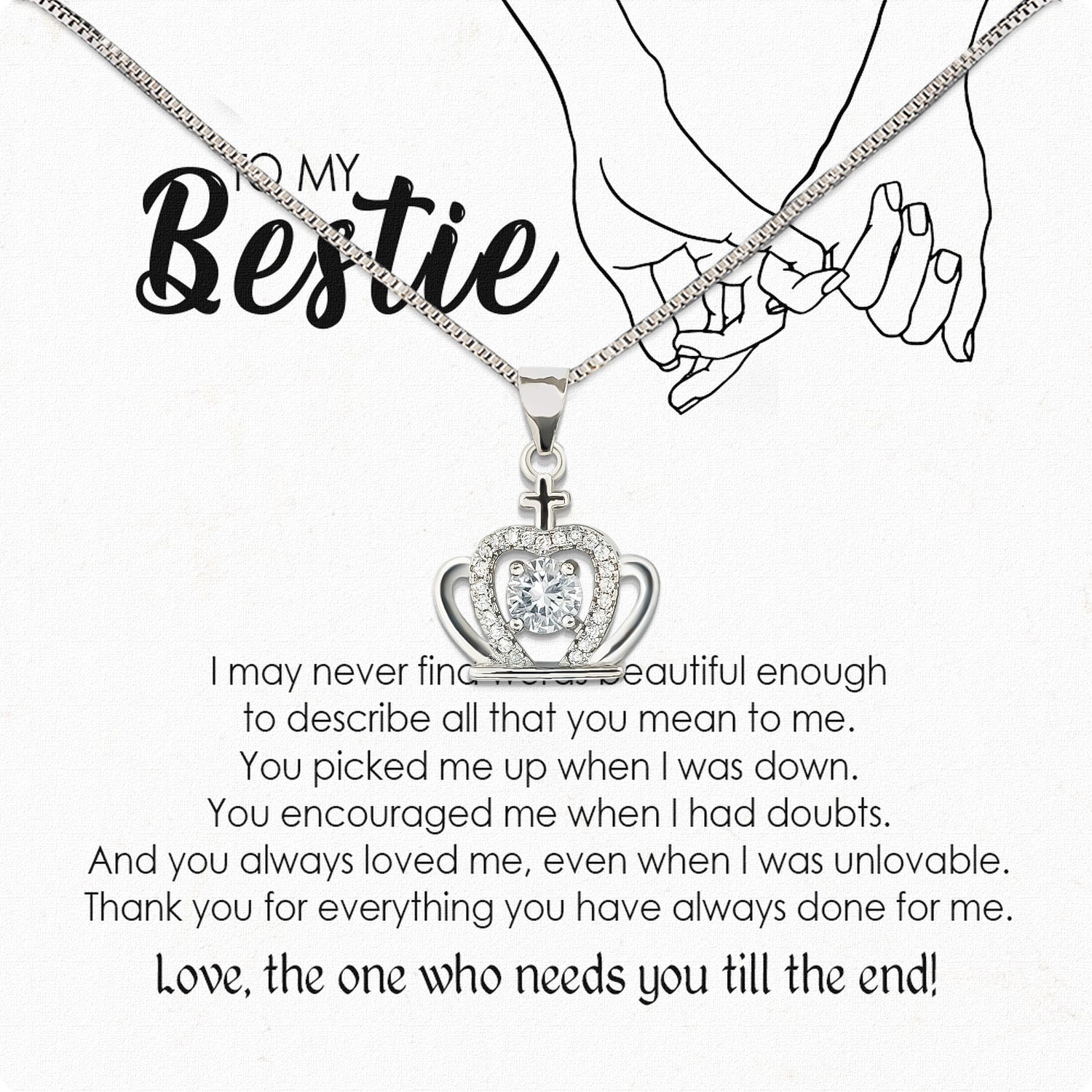 Best Friend Necklace - A Heartfelt Gift for Your Forever Friend - Larvincy
