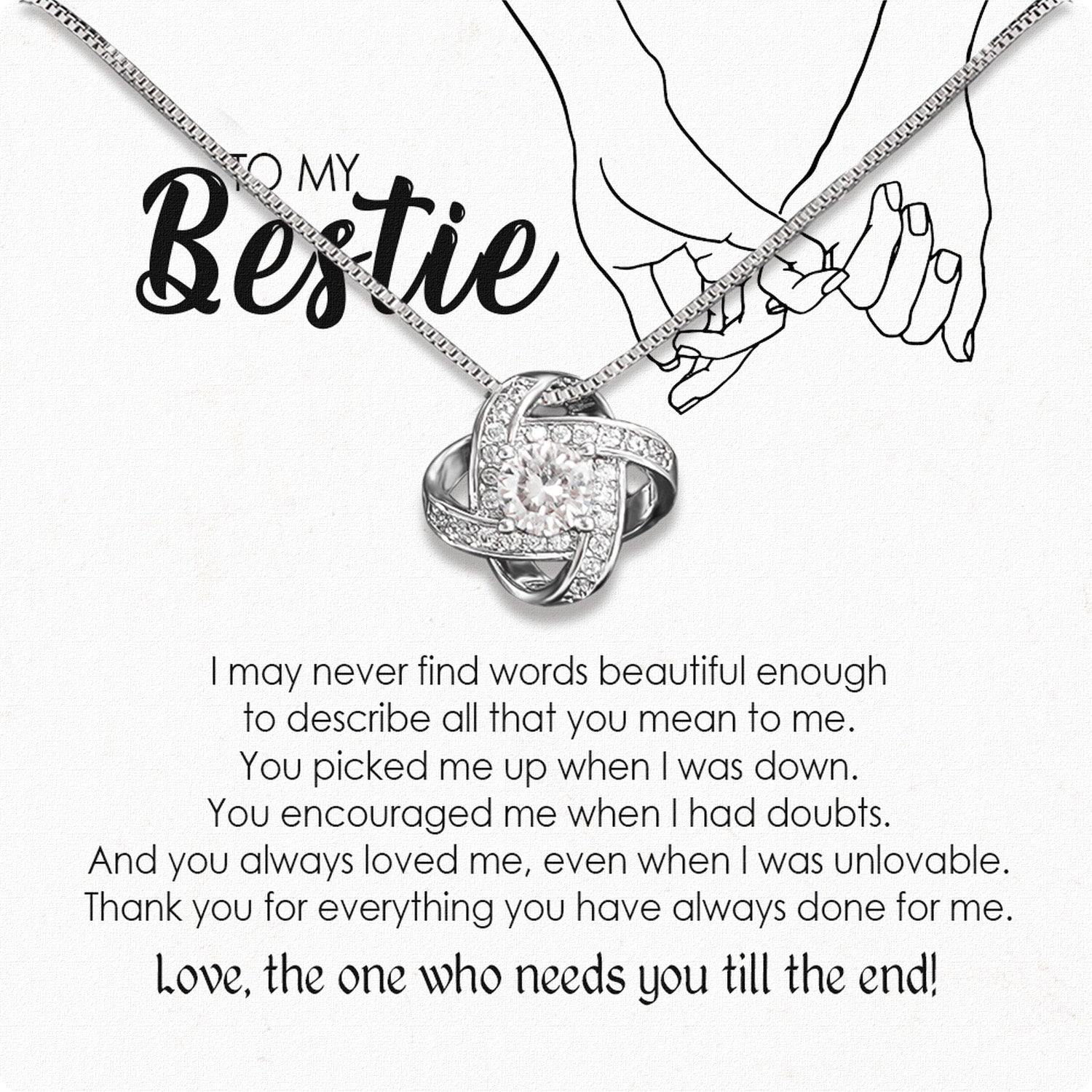 Best Friend Necklace - A Heartfelt Gift for Your Forever Friend - Larvincy