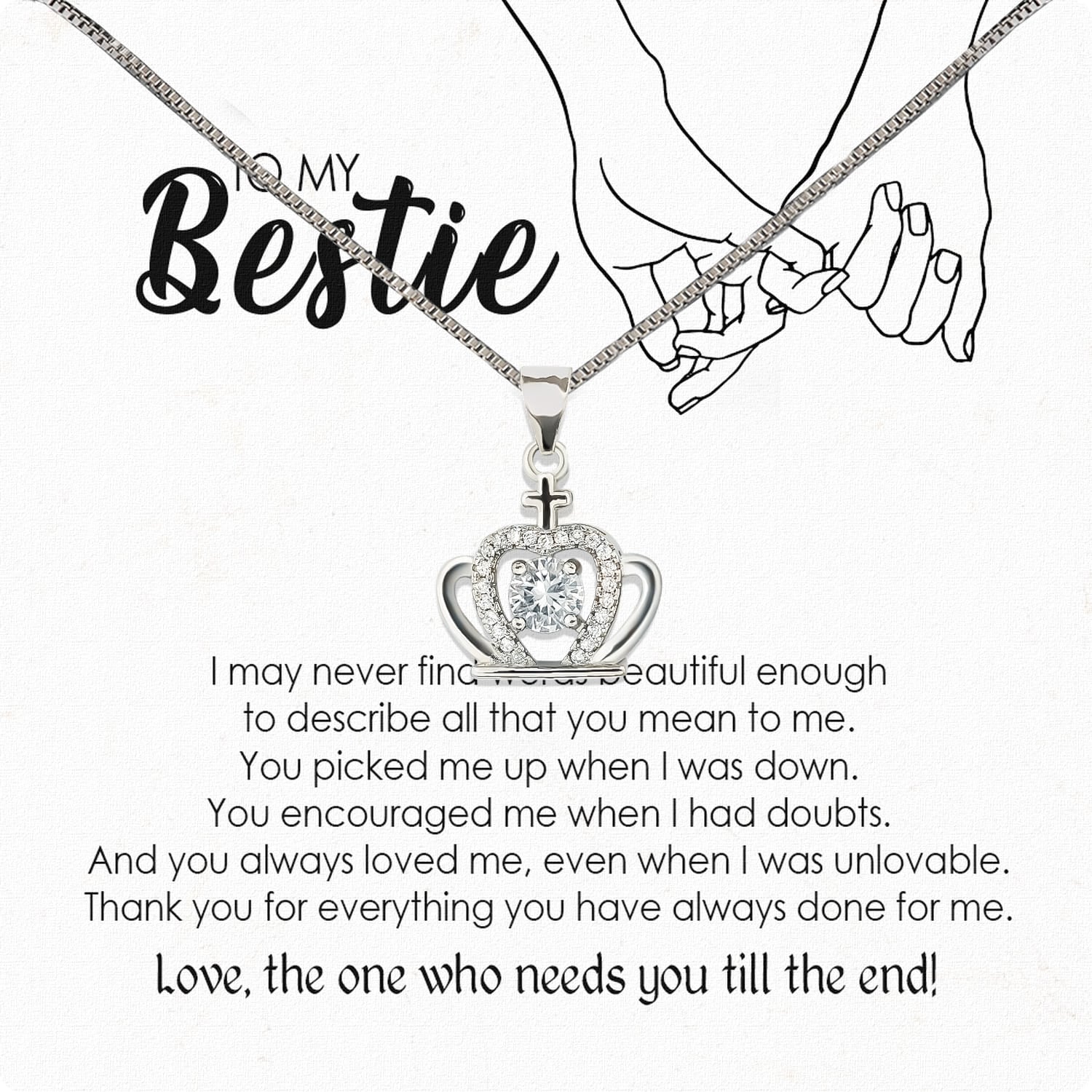 Best Friend Necklace - A Heartfelt Gift for Your Forever Friend - Larvincy
