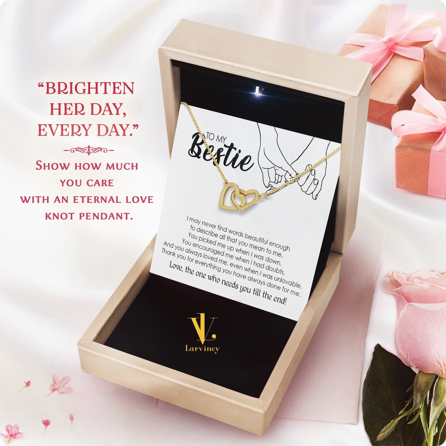 Best Friend Necklace - A Heartfelt Gift for Your Forever Friend - Larvincy