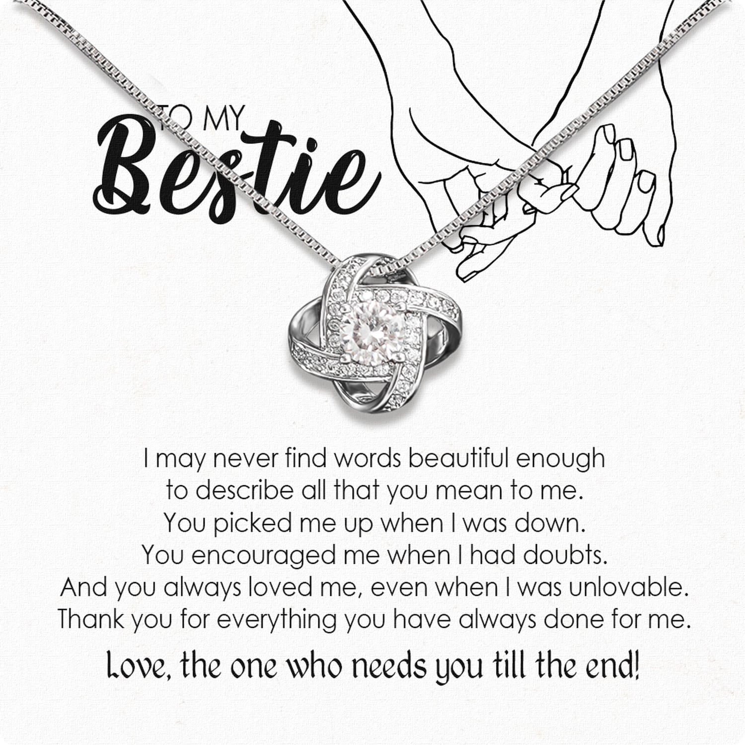 Best Friend Necklace - A Heartfelt Gift for Your Forever Friend - Larvincy