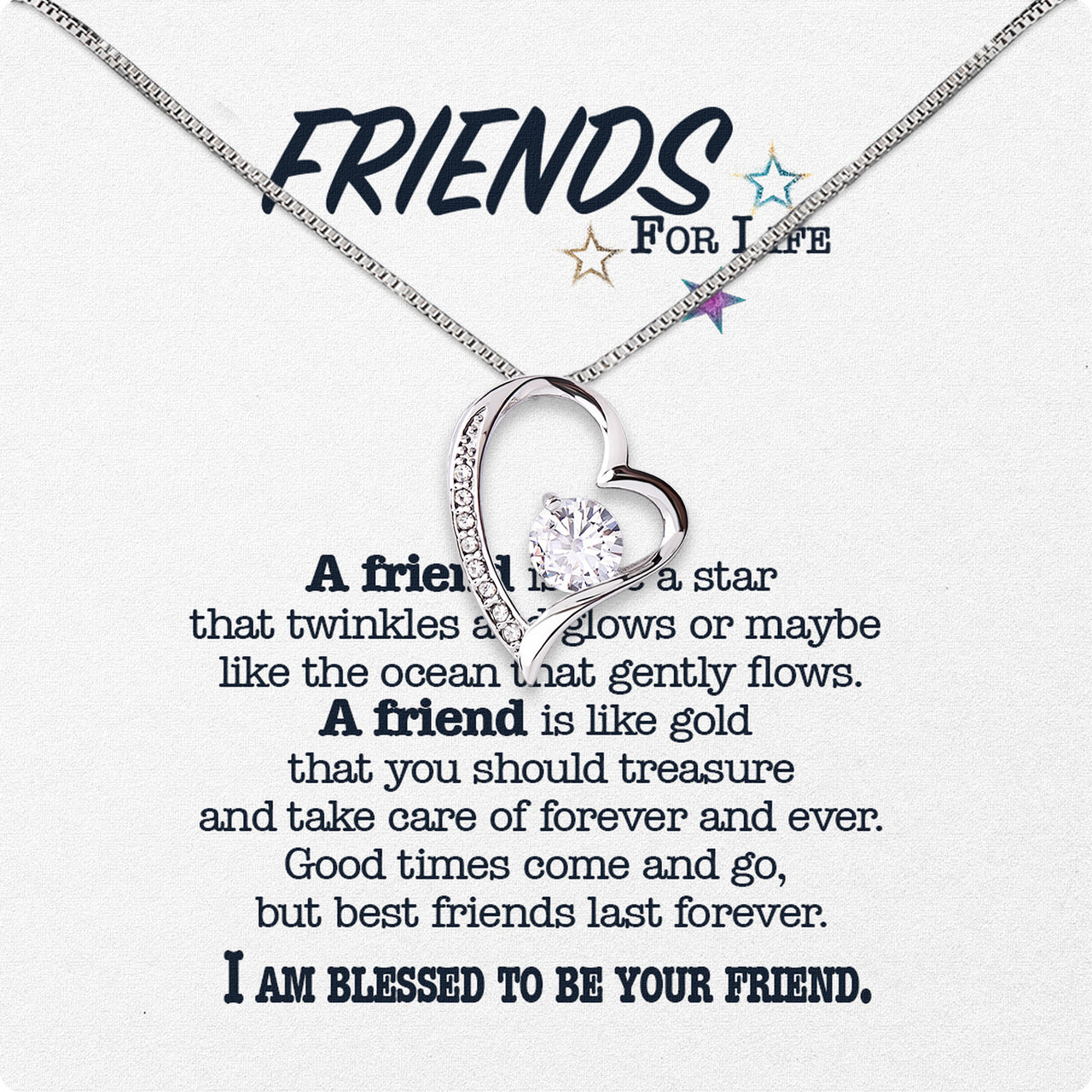 Best Friend Necklace - A Heartfelt Gift for Your Forever Friend - Larvincy