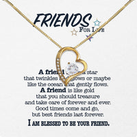 Thumbnail for Best Friend Necklace - A Heartfelt Gift for Your Forever Friend - Larvincy