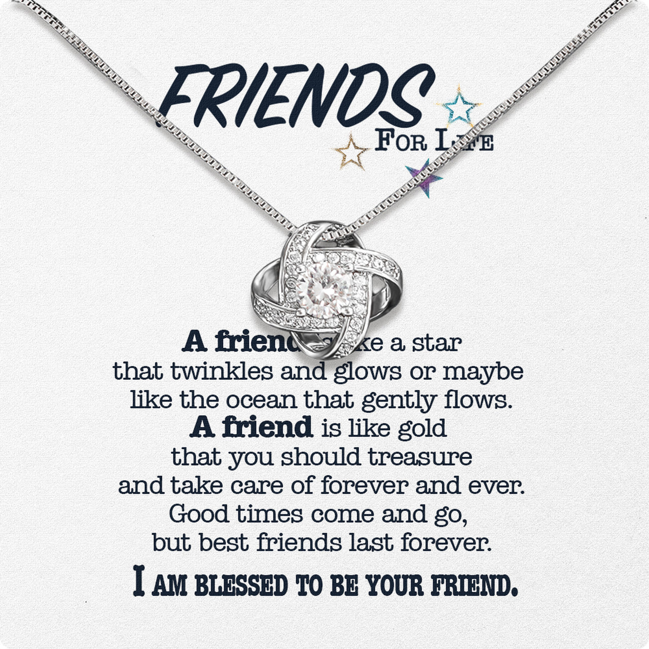 Best Friend Necklace - A Heartfelt Gift for Your Forever Friend - Larvincy