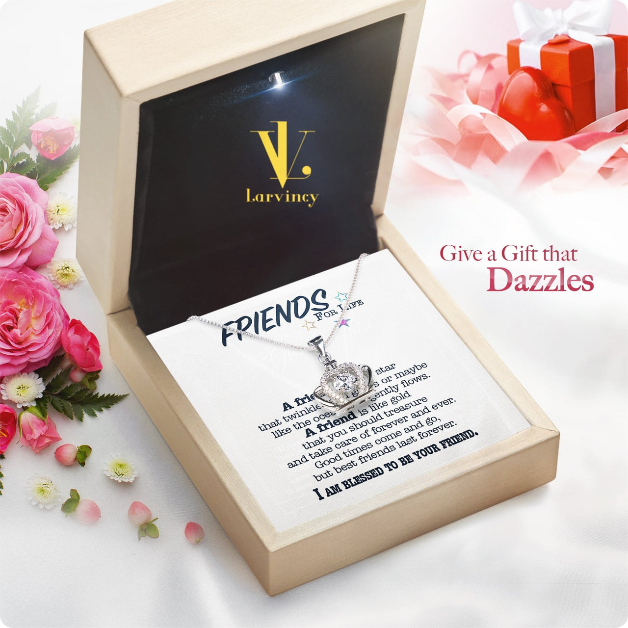 Best Friend Necklace - A Heartfelt Gift for Your Forever Friend - Larvincy