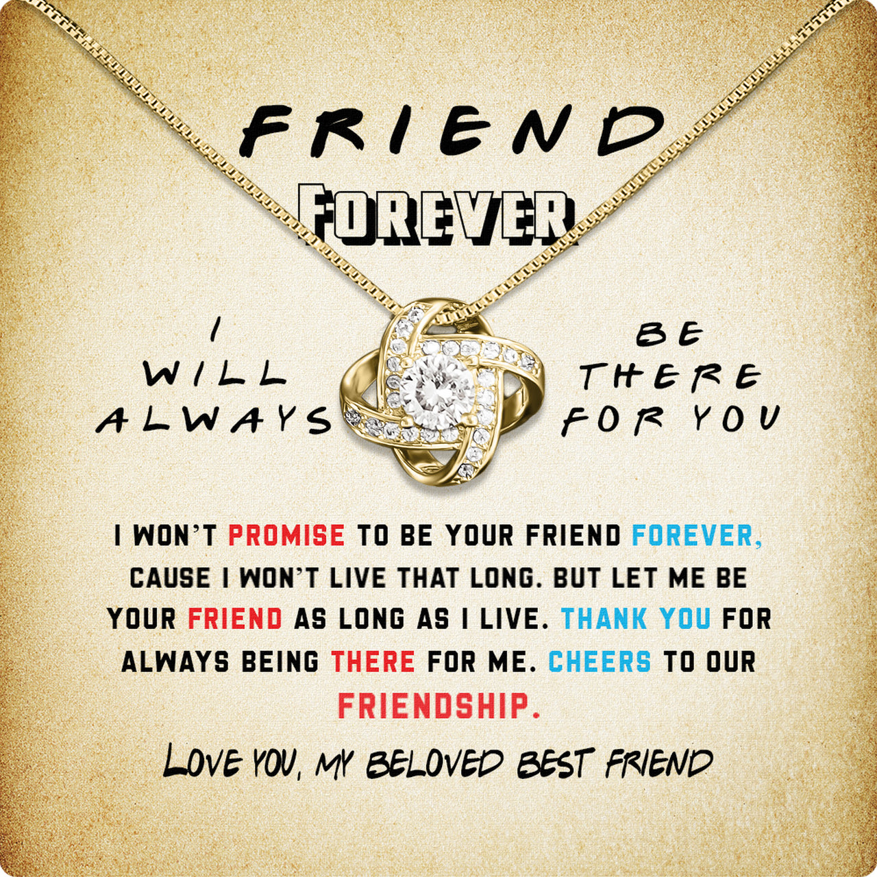 Best Friend Necklace - A Heartfelt Gift for Your Forever Friend - Larvincy