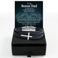 Bracelet Necklace Gifts For Bonus Dad With Personalized Message Card Necklace