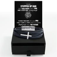 Bracelet Necklace Gifts For Bonus Dad With Personalized Message Card Necklace