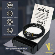 Bracelet Necklace Gifts For Bonus Dad With Personalized Message Card Necklace