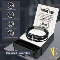 Bracelet Necklace Gifts For Bonus Dad With Personalized Message Card Necklace