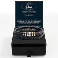 Bracelet Necklace Gifts For Bonus Dad With Personalized Message Card Necklace