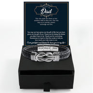 Bracelet Necklace Gifts For Bonus Dad With Personalized Message Card Necklace