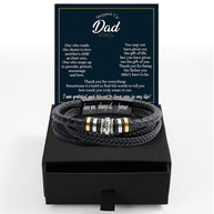 Bracelet Necklace Gifts For Bonus Dad With Personalized Message Card Necklace