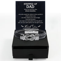 Thumbnail for Bracelet Necklace Gifts For Bonus Dad With Personalized Message Card Necklace