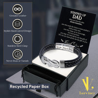 Thumbnail for Bracelet Necklace Gifts For Bonus Dad With Personalized Message Card Necklace