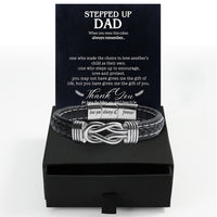 Thumbnail for Bracelet Necklace Gifts For Bonus Dad With Personalized Message Card Necklace