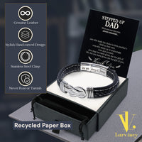 Thumbnail for Bracelet Necklace Gifts For Bonus Dad With Personalized Message Card Necklace