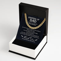 Thumbnail for Cuban Necklace Gifts For Bonus Dad With Personalized Message Card Necklace