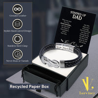 Thumbnail for Bracelet Necklace Gifts For Bonus Dad With Personalized Message Card Necklace