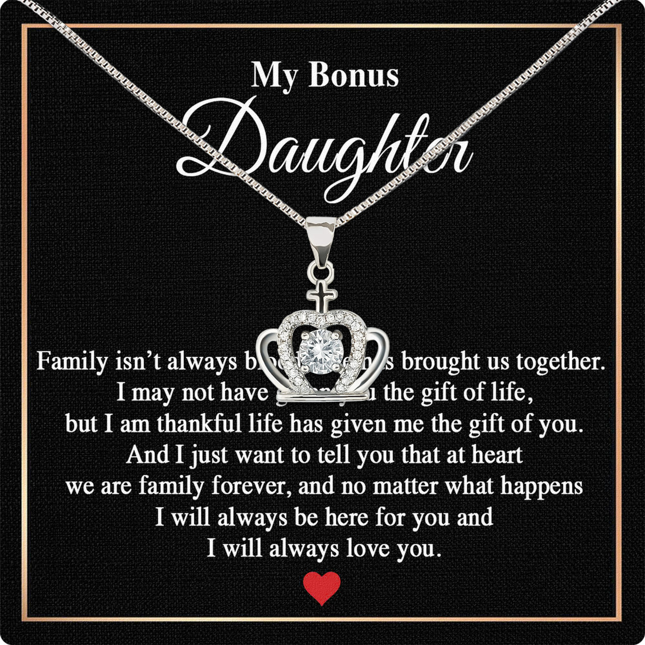 Bonus Daughter Necklace: A Symbol of Everlasting Love and Belonging