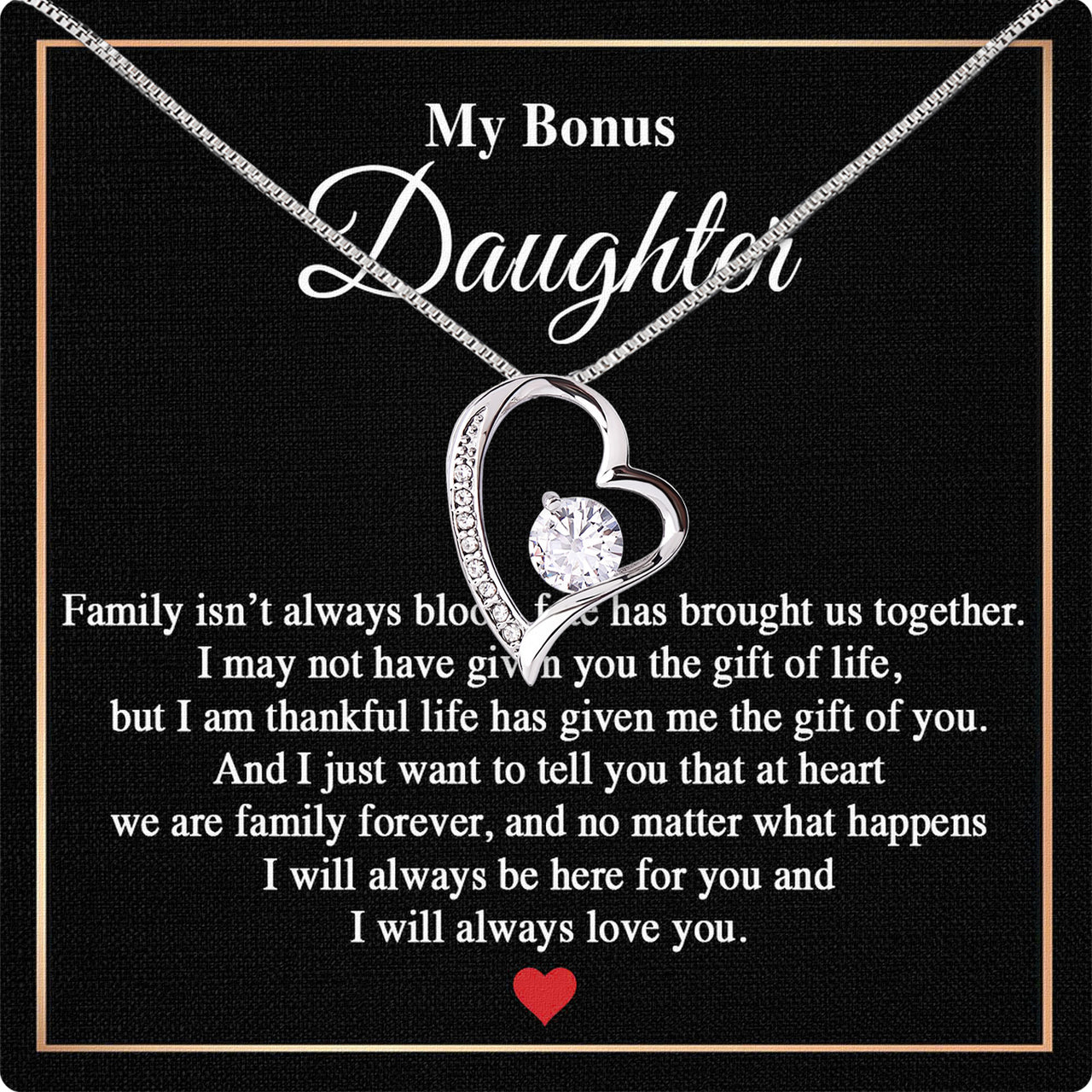 Bonus Daughter Necklace: A Symbol of Everlasting Love and Belonging