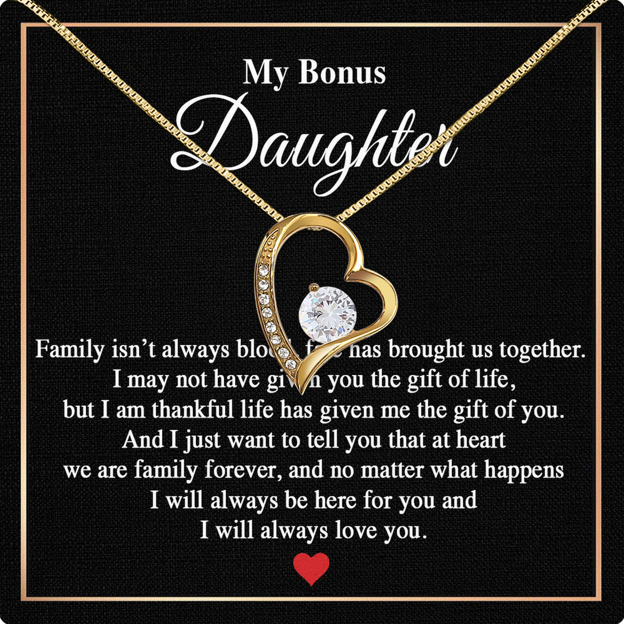 Bonus Daughter Necklace: A Symbol of Everlasting Love and Belonging