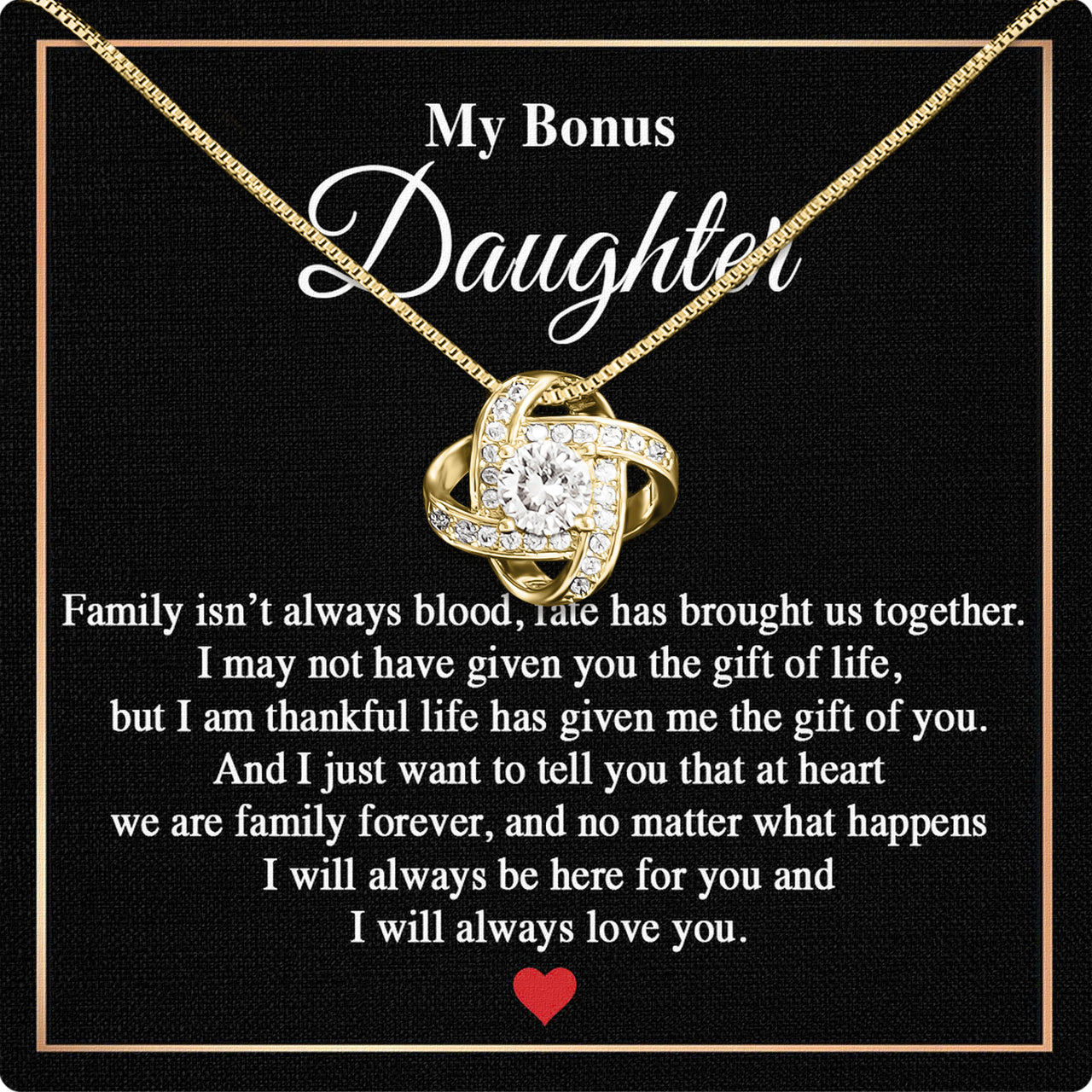 Bonus Daughter Necklace: A Symbol of Everlasting Love and Belonging