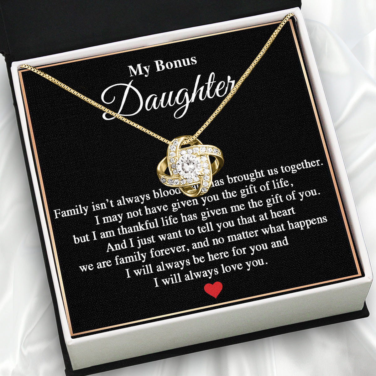 Bonus Daughter Necklace: A Symbol of Everlasting Love and Belonging