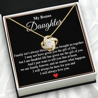 Thumbnail for Bonus Daughter Necklace: A Symbol of Everlasting Love and Belonging