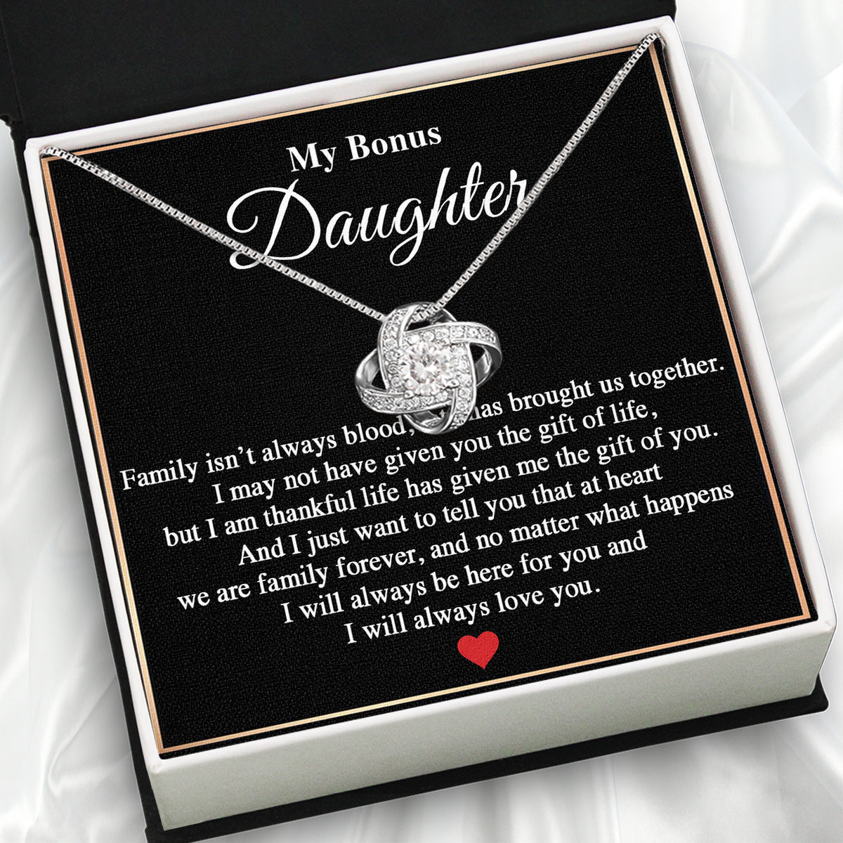 Bonus Daughter Necklace: A Symbol of Everlasting Love and Belonging