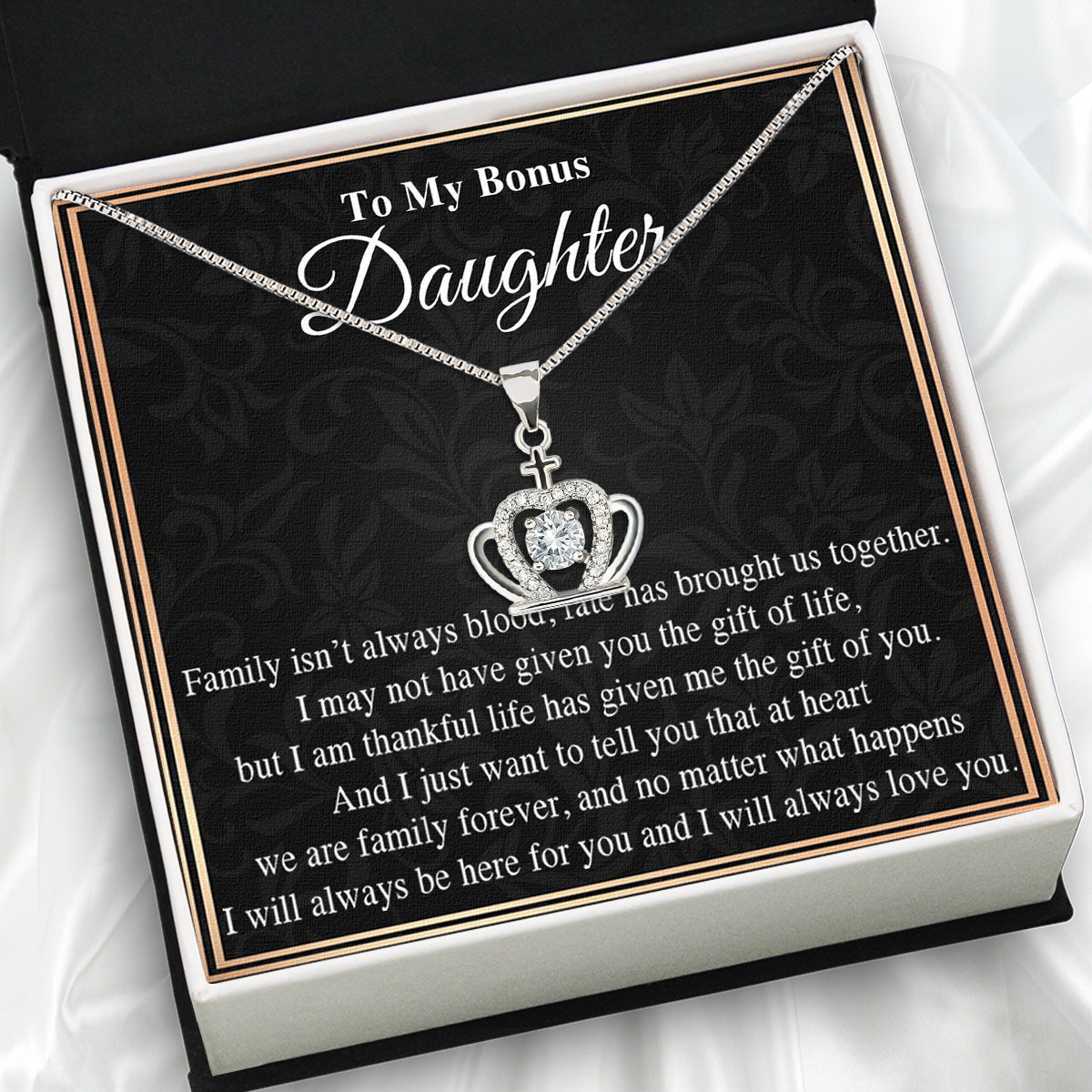 Necklace for Your Bonus Daughter: A Gift to Treasure Forever - Larvincy Luxe