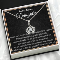 Thumbnail for Necklace for Your Bonus Daughter: A Gift to Treasure Forever - Larvincy Luxe