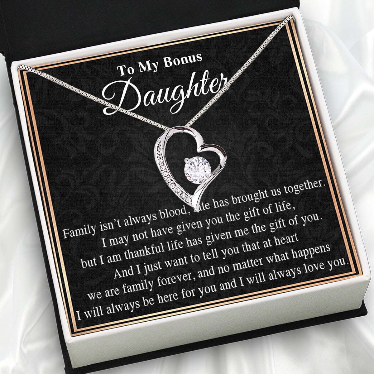 Necklace for Your Bonus Daughter: A Gift to Treasure Forever - Larvincy Luxe