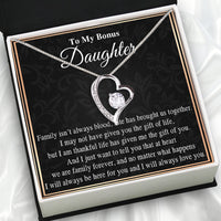 Thumbnail for Necklace for Your Bonus Daughter: A Gift to Treasure Forever - Larvincy Luxe