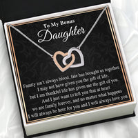 Thumbnail for Necklace for Your Bonus Daughter: A Gift to Treasure Forever - Larvincy Luxe