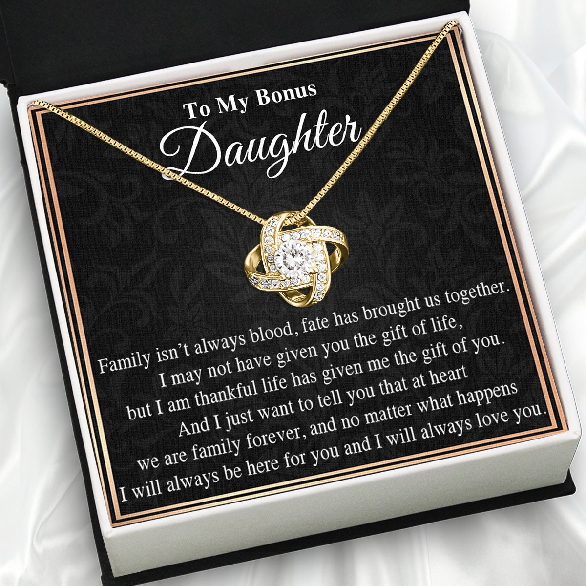 Necklace for Your Bonus Daughter: A Gift to Treasure Forever - Larvincy Luxe