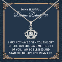 Thumbnail for Bonus Daughter Necklace: A Symbol of Everlasting Love and Belonging