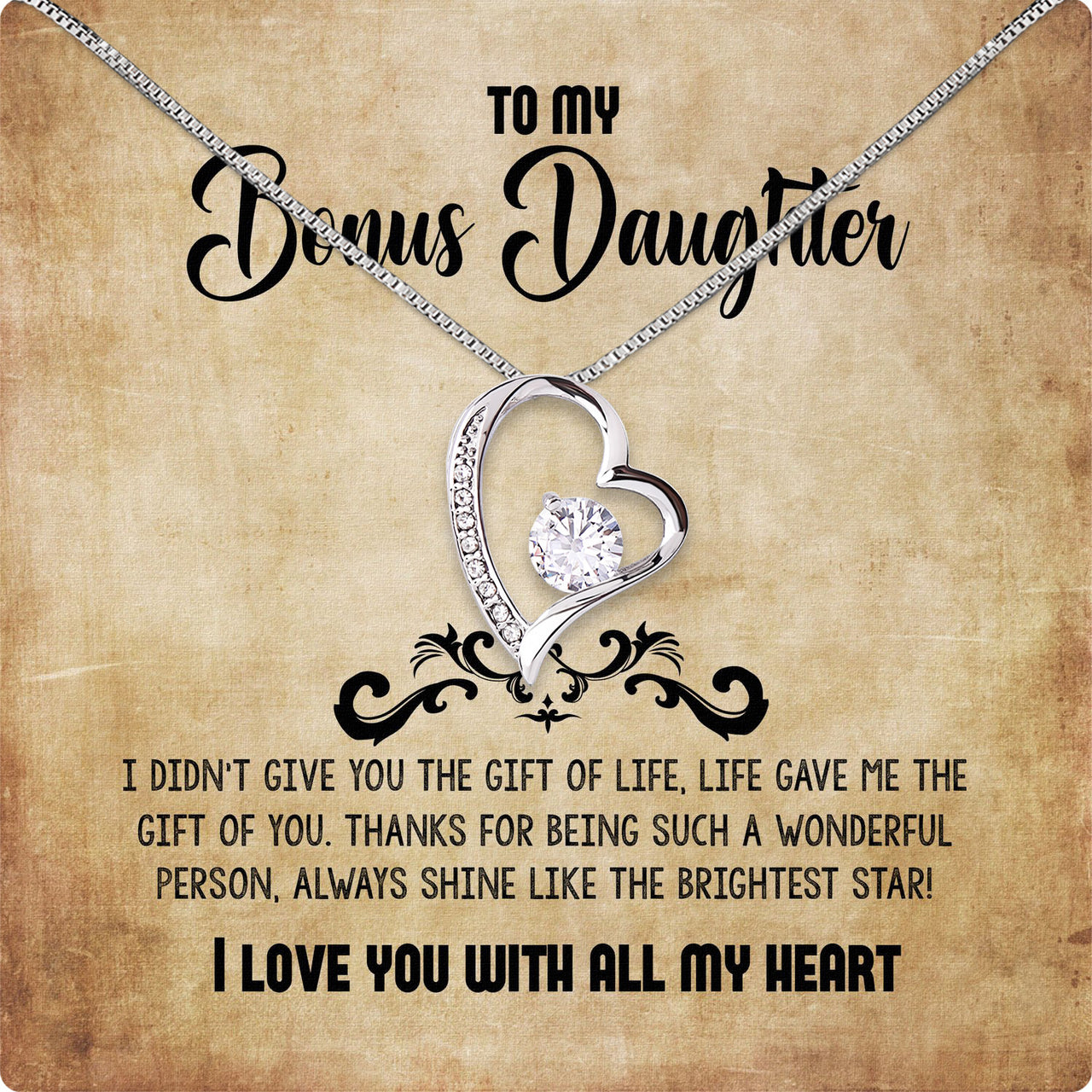 Bonus Daughter Necklace: A Symbol of Everlasting Love and Belonging