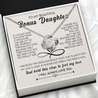 Thumbnail for Necklace for Your Bonus Daughter: A Gift to Treasure Forever - Larvincy Luxe