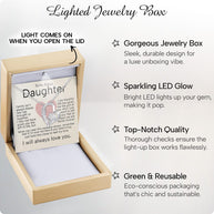 To My Bonus Daughter Necklace  With Heartfelt Message - Unique Jewelry For Bonus Daughter - Brought Us Together