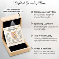 To My Bonus Daughter Necklace With Message Card - You Are One of My Most Precious Gifts