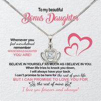 Thumbnail for Necklace for Your Bonus Daughter: A Gift to Treasure Forever - Larvincy